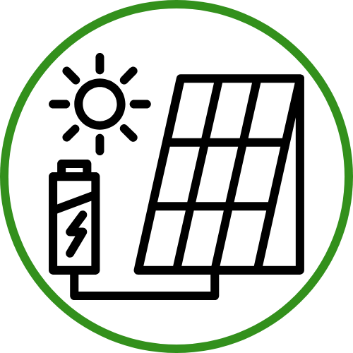 Fotowoltaika i magazyny energii - ikona