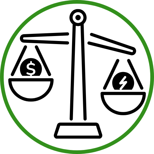 Bilansowanie energii - ikona